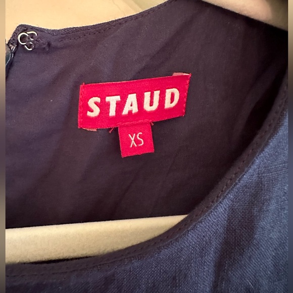 STAUD Navy Linen Dress - Picture 5 of 6